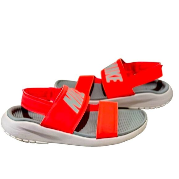 Nike Tanjun Pink Velcro Strap Sandals Women’s Casual Slides Size 6 - Picture 3 of 7